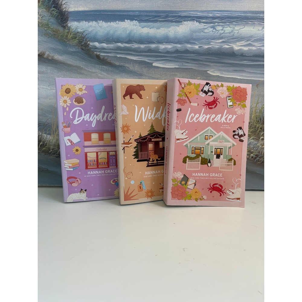SIGNED Icebreaker, Wildfire & Daydream MAPLE HILLS by Hannah Grace PROBABLY SMUT